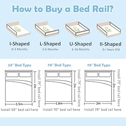 BABY JOY Toddlers Bed Rail, Extra Long Kids Rail