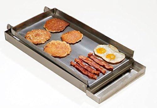 Uniworld 12" x 24" 2 Burner Lift-off Griddle Top with Grease Tray, Made from 7 Gauge Steel. Model UGT-MC12