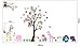 Animal Paradise Zoo Giraffe Monkey Tree DIY Removable Wall Decal for Living Room Nursery Baby Children's Room Vinyl Wall Sticker Art Home Decoration