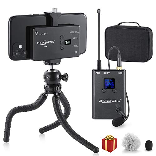 Wireless Lavalier Microphone Professional Lapel Microphone for