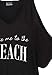 Womens Letters Print Baggy Swimwear Bikini Cover-ups Beach Dress(One Size,BB-Black)
