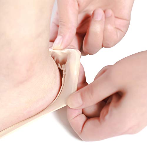 WinChange No Show Socks Women - Womens Low Cut Non Slip Casual Cotton Invisble 4 Pack (Shoe-Size 8.5-11, 2Black2Nude)
