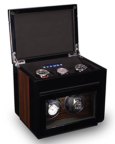 TPR Double Watch Winder For Men s Automatic Watches, Bonus Three Watch Box Storage