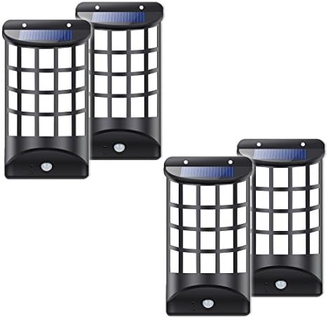 Solar Lights Outdoor, CARRYBATT Solar Deck Lights Wirelessled Solar Motion Sensor Security Light for Garden, Loft, Indoor, Outdoor, Fence, Deck, Patio(4 Pack)