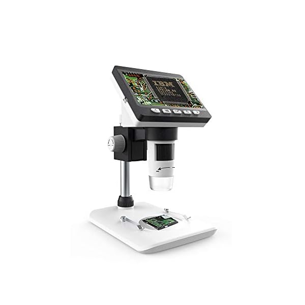 1000X LCD-Digitalmikroskop, Bysameyee-4,3-Zoll-HD-Lupe mit Foto- / Videoaufnahme, 8 wiederaufladbare USB-2MP…