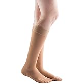Actifi Women's Sheer 15-20 mmHg Compression Stockings, Knee High, Closed Toe, Moderate Support