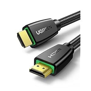 UGREEN 2.0 HDMI Kabel 4K Nylon Ondersteunt UHD 4K@60Hz 18Gbps HDR 3D 2160P met Ethernet en ARC voor PS4 PS3 Xbox One…
