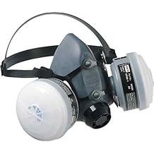 5500 Series Media máscara con 2 cartuchos de vapor orgánico, 2 R95 Filtros & 2 fundas de filtro, tamaño medium