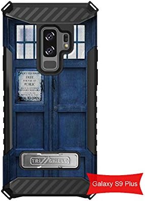 Samsung Galaxy S9 PLUS Trishield Hybrid Case with Kickstand By InfoposUSA Dr Who Blue Police Box