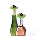 Charles Viancin, Set of 8, Floral Bottle Stopper: Hibiscus, Sunflower, Poppy, Grape, Assorted