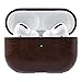 AirPods Pro Case Leather, Vermo Airpod Pro Case Leather Cover with Keychain, Protective Shockproof Cases for Apple Airpods Pro 2019 Charging Case (D Brown)