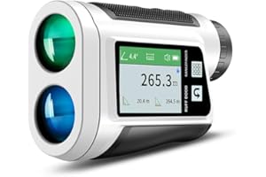 RUFF DOOD Golf Rangefinder with Slope and Side Color Display, Voice Output - 1000 Yards Laser Range Finder for Golf, Caddie Assistance