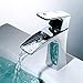 JAKARDA Waterfall Single Handle Bathroom Sink Faucet One Hole Mounted Chrome