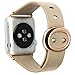 Baseus Apple Watch Band, Modern Slimple Series Genuine Leather Strap Wrist Band with Metal Clasp for Apple Watch - 38mm - Khaki