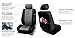 FH Group Car Seat Covers Front Set Classic Exquisite Leather Bucket Seat Covers-Gray Black for Low Back Seat, Universal Fit, Automotive Seat Covers,Airbag Compatible Car Seat Cover for SUV, Sedan,Van