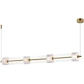 ET2 Lighting E11084-124NAB Elysian - 140W 4 LED Linear Pendant-5.5 Inches Tall and 5.5 Inches Wide