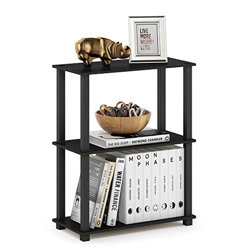 Furinno TURN-S-TUBE Storage Shelves, 3-Tier Book Shelf, Corner Shelf, Toolless…