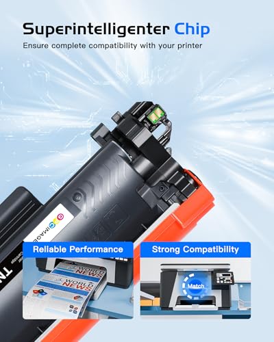 TN2510XL TN-2510XL HL-L2400DWE Toner Cartridge Compatible with Brother TN-2510 XL TN2510 XL for HL-L2400DWE DCP-L2620DW MFC-L2800DW MFC-L2827DW HL-L2445DW DCP-L2660DW MFC-L2860DW (Black 2 Pack