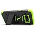 Samsung Galaxy S8 Case, Zizo [Bolt Series] w/ [Galaxy S8 Screen Protector] Kickstand [12 ft. Military Grade Drop Tested] Holster Belt Clip - Galaxy S8 Black/Neon Green