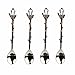 GOOTRADES 4 Pack Silver Retro Palace Carved Coffee Spoon Tea Spoon,Mini Ice Cream Scoop 4.6''