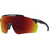 Smith Unisex Ruckus Performance Sunglasses - Matte Black Frame | ChromaPop Red Mirror Lens