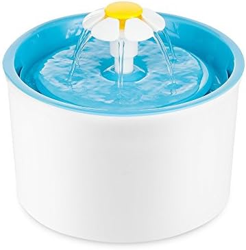 BIG DEAL 360 Degree Access Fountain Automatic Flower Fountain Pet Water Drinking Bowl With 1 Filter (Blue)
