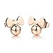 Fate Love Jewelry Cute Rose Gold Plated Little Mouse Stud Earrings for Girls Women, Hypoallergenic