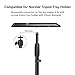 Auledio Portable Projector Stand,  Lightweight Projector Tripod Floor Stand Holder with 360° Swivel Ball Head and Adjustable Height (29.5