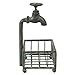 Lily's Home Vintage Rustic Bar Soap or Kitchen Sponge Holder, Basket Style with Country Design Crafted from an Old Spigot and is Ideal for Any Whimsical Décor Style, Green Patina