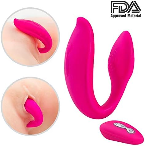 Wireless Remote Rechargeable Mini Finger M-assager Handsfree USB Waterproof V'ibrating Egg M-assager Wand (U Shape) -16