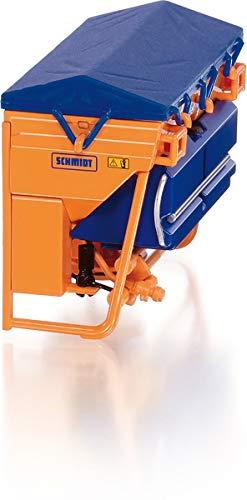 WIKING 077389 Schmidt Traktorstreuer Traxos FS 12, Modell, 1:32, Metall/Kunststoff, Ab 14 Jahre, Viele Funktionen, Bewegliches Heckanbaugerät