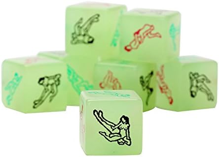 Amazon Plyax Tm アダルトゲーム カップル カップルのためにダークエロダイス セックス製品 セックスダイスアダルトゲームでの夜ライトラブダイスセックス玩具グロー Plyax スポーツ アウトドア