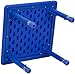 Flash Furniture 24'' Square Blue Plastic Height Adjustable Activity Table Set with 4 Chairs
