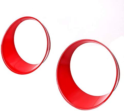 Aochuang Front Light Headlight Trim Cover ABS Bezels for Jeep Wrangler JL 2018 Car Light Accessories