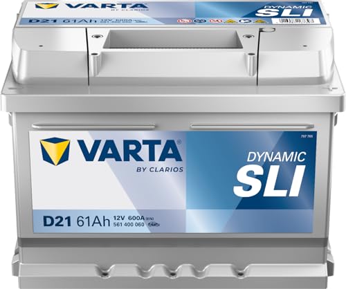 Varta D21 Silver Dynamic Batteria di avviamento 561 400 060 3162, 61Ah, 600A