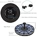 Cocofit Upgraded Solar Fountain with Battery Backup and 6 Nozzles, Floating Solar Water Fountain Pump, 2.5W Solar Powered Fountain Pump for Birdbath, Garden, Pond, Pool, Fish Tank, Aquarium