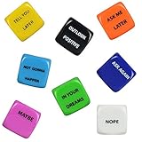 Fortune Dice Plastic Toys for 1 inch Vending Machines - Fun Party Favors and Pinata Fillers - No Capsules Required, Bulk 100 pcs