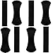 Sumind 8 Pieces Sticky Gel Pads Sticky Phone Holder Washable Stand Sticker Anti-Slip Pads for Car Phone Supplies (Black)