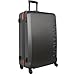 Nautica 3 Piece Hardside 4-Wheeled Luggage Set, Grey/Orange