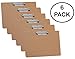 Acrimet Landscape Clipboard Letter Size A4 (13” x 9 1/16”) – Low Profile Clip with Hanging Loop – Durable Hardboard Writing Board – FSC Certified – 6 Pack