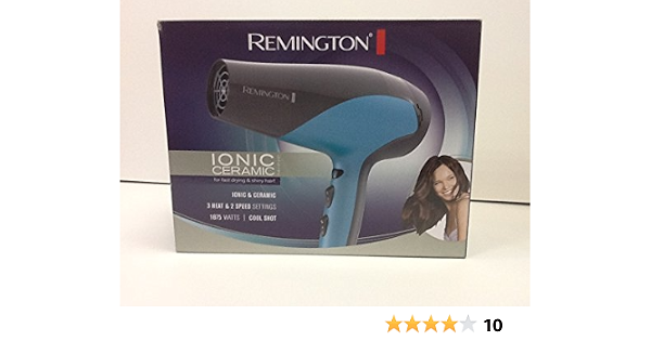 Amazon.com: Remington d-3190 ionic-ceramic 1875 vatios Secador de pelo,  color azul/gris : Belleza y Cuidado Personal