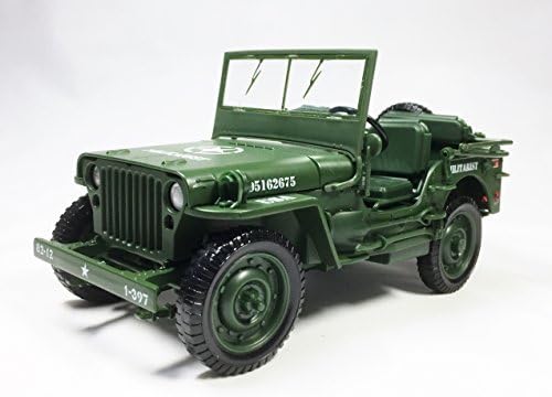 Willys 1/4 Ton US Army Jeep (Jeep) 1/18 Green minicar die-cast vehicles (parallel imports) [parallel import goods]