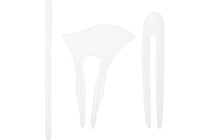 Beavorty 3pcs Silicone Hair Pin Mold Set for Epoxy Resin Diy, Hairpin Casting Moulds with Chopstick, Single