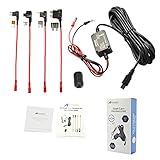 Meknic Dash Cam Hardwire Kit, 11.5FT Mini USB Hard Wire Kit Fuse for Car Dash Camera,12V-30V to 5V 2A Hardwire Dash Cam Kit with Battery Protection,Gift 4 Fuse Tap Cables(Operation Manual Included)