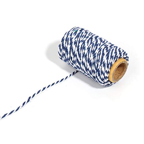 Maosifang 9 Rolls Christmas Twine Cotton 2 mm String Rope Cord for Gift Wrapping Arts Crafts Party Decorations Gardening Applications,9 Colors