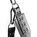 Master Series Leather Bondage Swing with Stirrups and Pillow