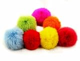 URSFUR Rex Rabbit Fur Pompon Fuzzies Fur Ball for Mobile Strap 4