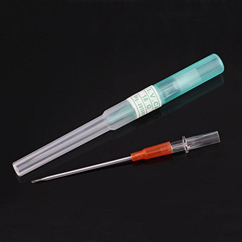 IPINK-Pack of 5 Catheter Piercing Needles Tattoo Piercings Tool 14G-22G (5 Pieces of 14G)