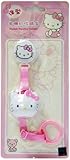 Hygienic Baby Pacifier Clip Leash Holder w/ Cover in Hello Kitty for Girl or Simba Lion for Boy (Safe: No Metal Clips) (Hello Kitty)