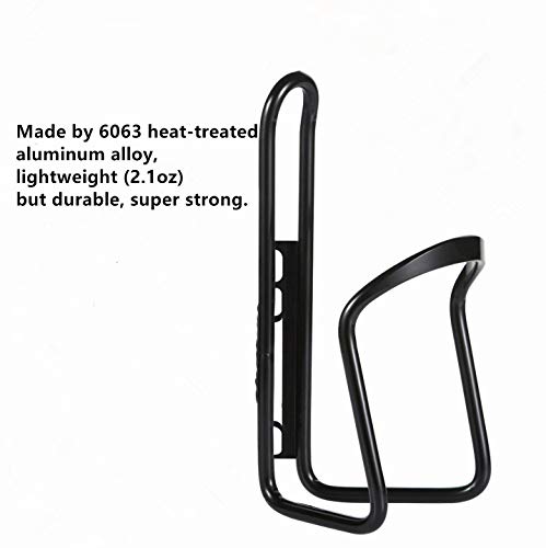 Cutiful Bike Bottle Holder Bicycle Water Bottle Cup Cages Lightweight Adjustable Bottle Holder 2 Pack Black